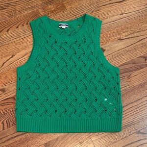 J. Crew Green Cashmere Vest